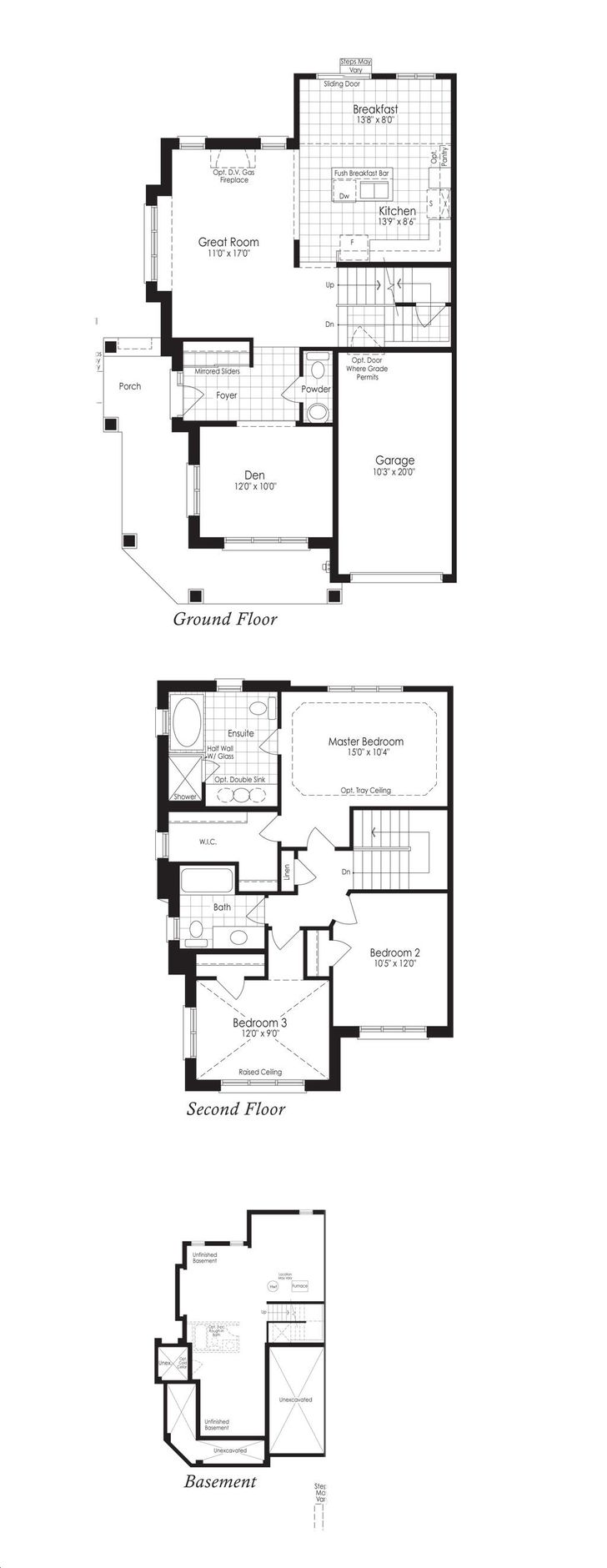 Sunnidale Homes by Redberry-Homes |The Parkland 4 Floorplan 3 bed & 2.5 ...