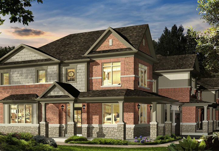 Sunnidale Homes Corner 2 Storey Townhome Unit Exteriors