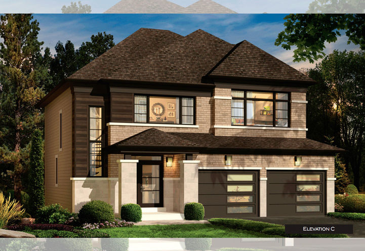Sunnidale Homes Exterior View of Detached Home Woodland 2 Model