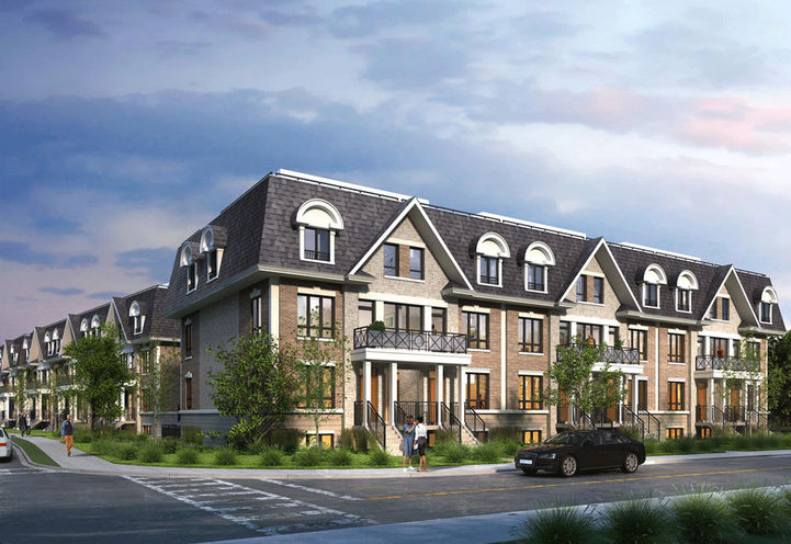 Tannery Townhomes Street View of Exteriors