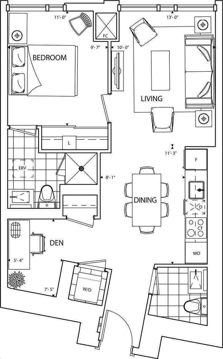 Ten York Condos 1K+D