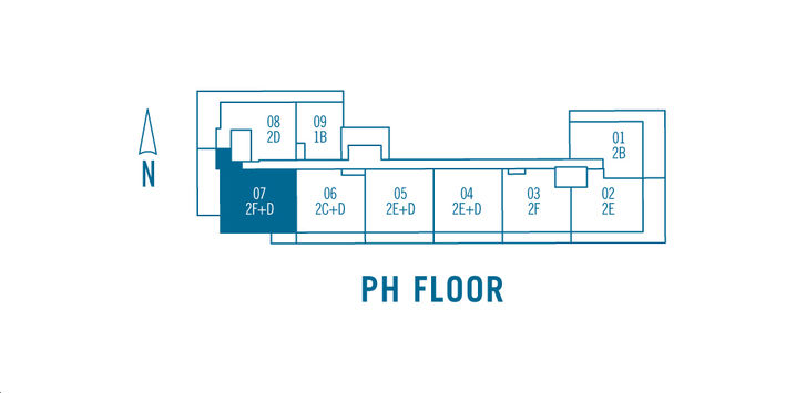 Terrace on Danforth 1F+D Key Plan