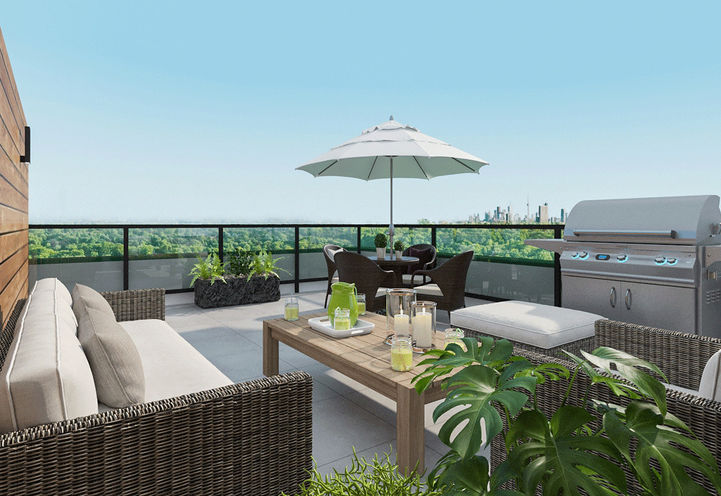 Rooftop Terraces at Eglinton Towns