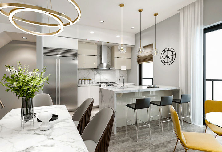 Upgraded Kitchen Suite Interior at Terraces at Eglinton Towns