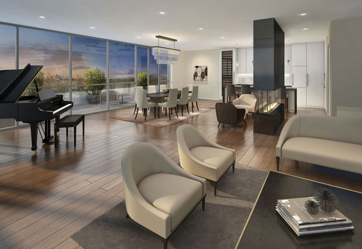 Suite Living and Dining Interior at Terrasse Condos