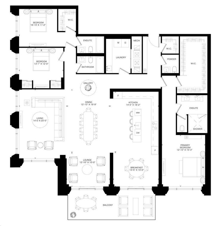 The Bedford Condos by Burnac |2750 Floorplan 3 bed & 2.5 bath