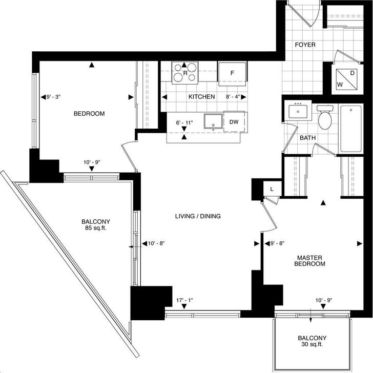 The Beverly Hills Condo by GreatLands C12 Floorplan 2