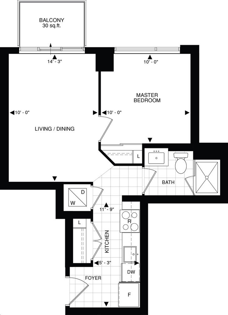 The Beverly Hills Condo by GreatLands A16 Floorplan 1