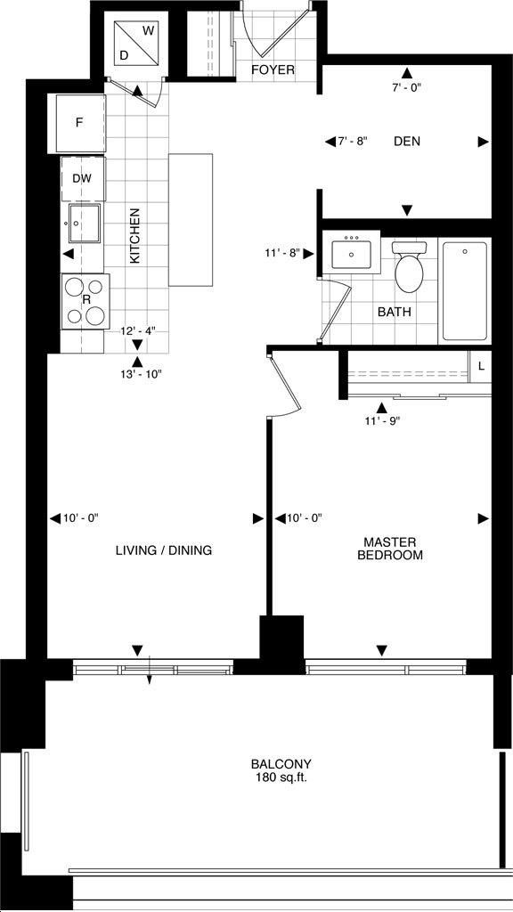 The Beverly Hills Condo by GreatLands B27br Floorplan 1