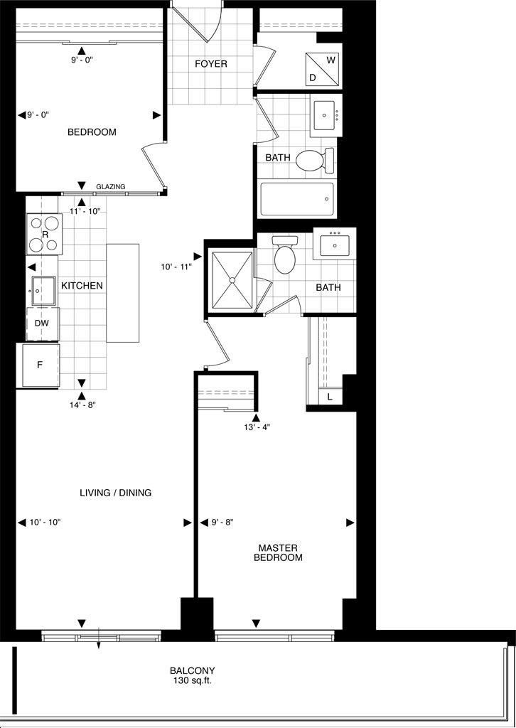 The Beverly Hills Condo by GreatLands N D5a Floorplan