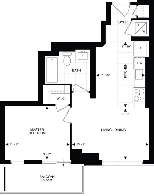 The Beverly Hills Condo by GreatLands S A63 Floorplan
