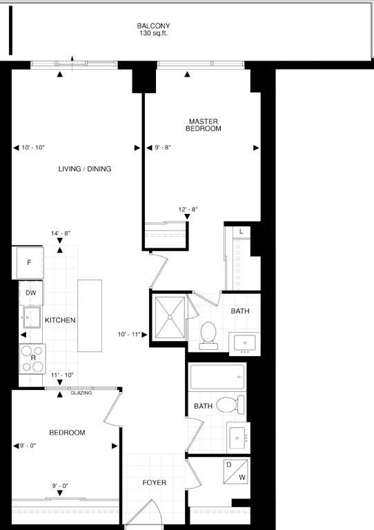 The Beverly Hills Condo by GreatLands S D5a Floorplan
