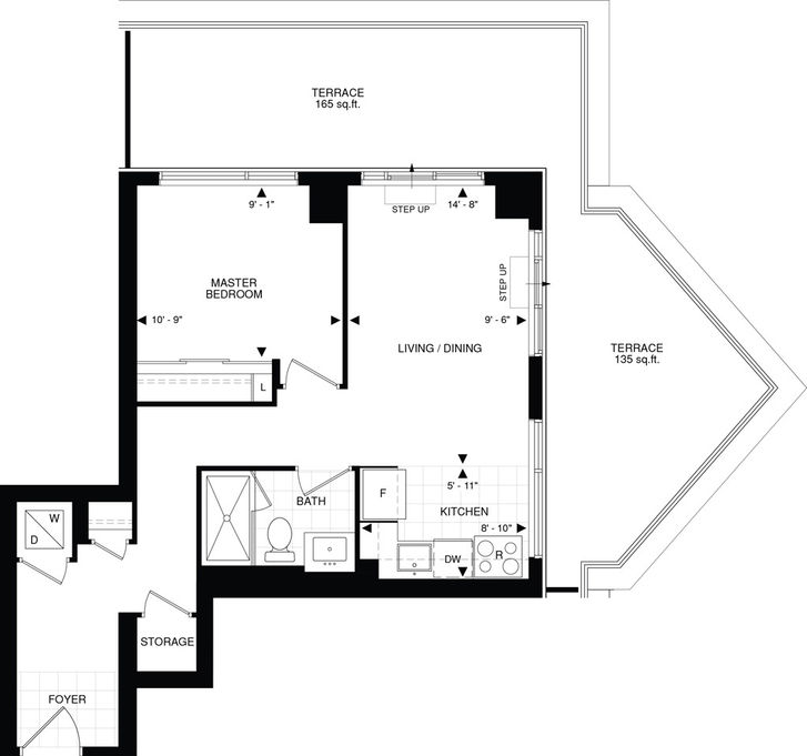 The Beverly Hills Condo by GreatLands sA54a Floorplan 1