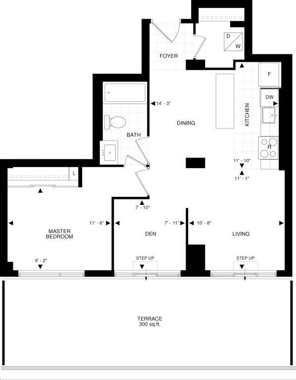 The Beverly Hills Condo by GreatLands sB66 Floorplan 1