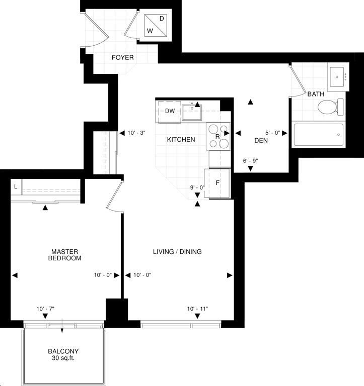 The Beverly Hills Condo by GreatLands sB98 Floorplan 1