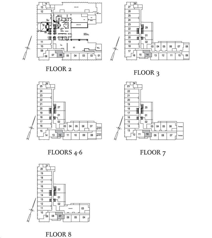 The Britt Condos Rosehill Key Plan