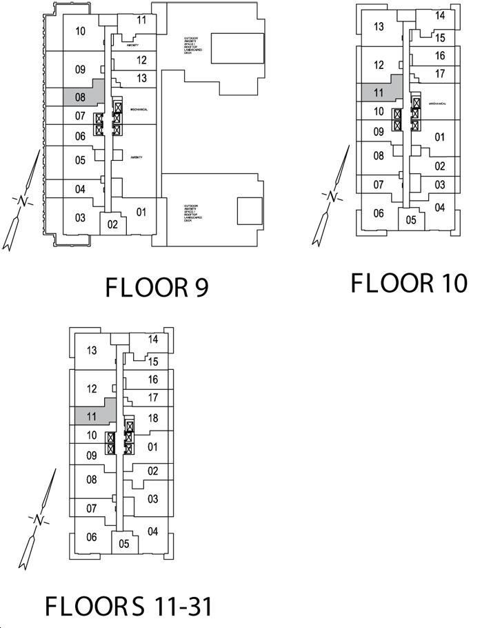 The Britt Condos the byron b Key Plan