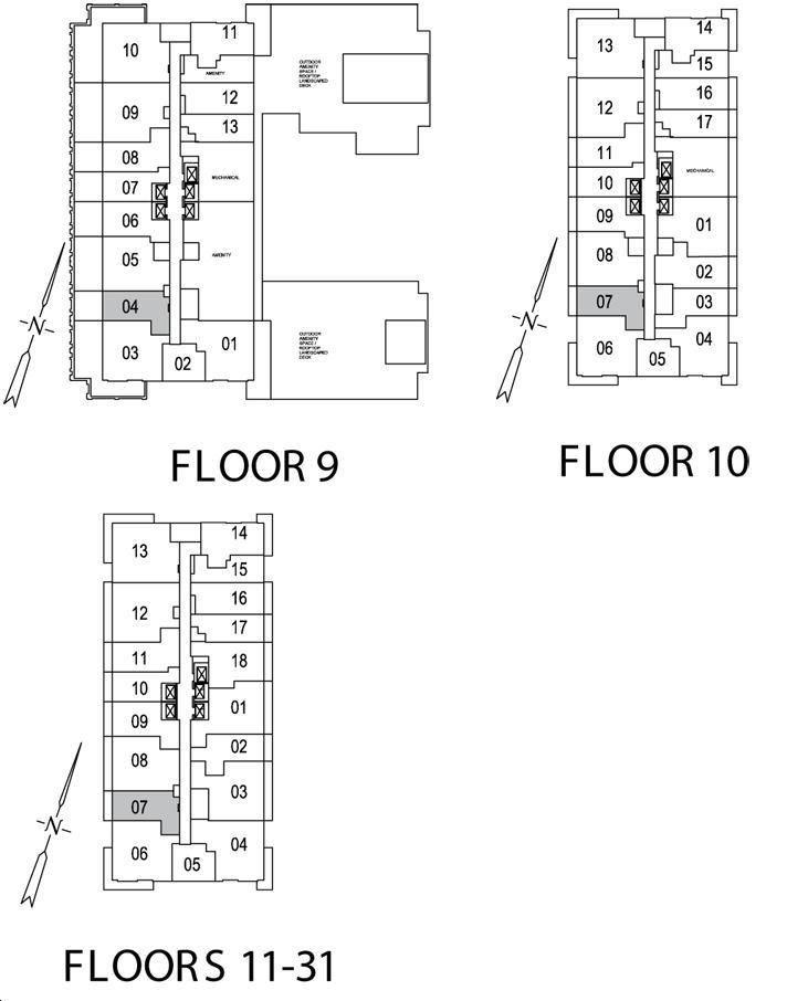 The Britt Condos the byrona Key Plan