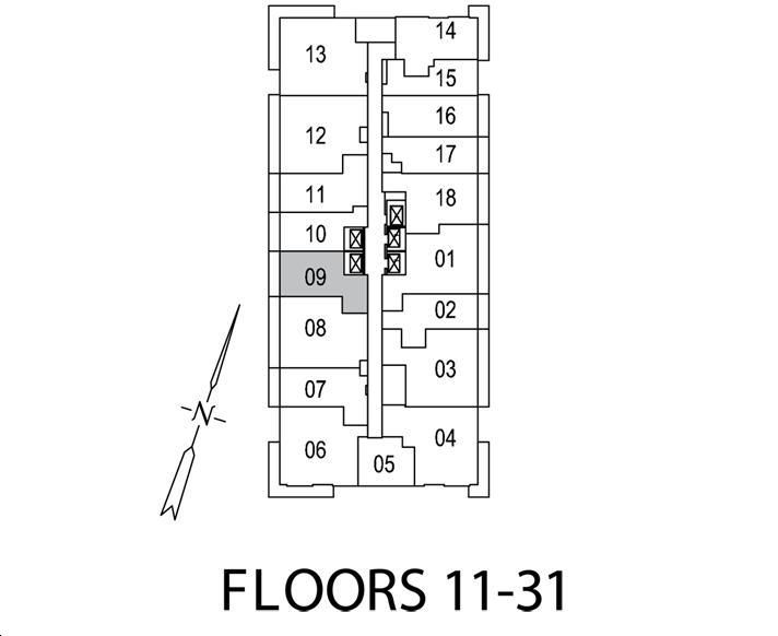 The Britt Condos the camden Key Plan