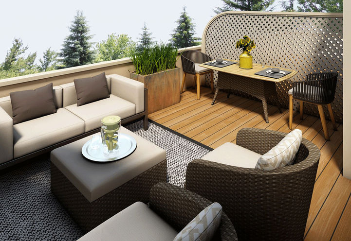 Rooftop Terrace at The Brook Townhomes
