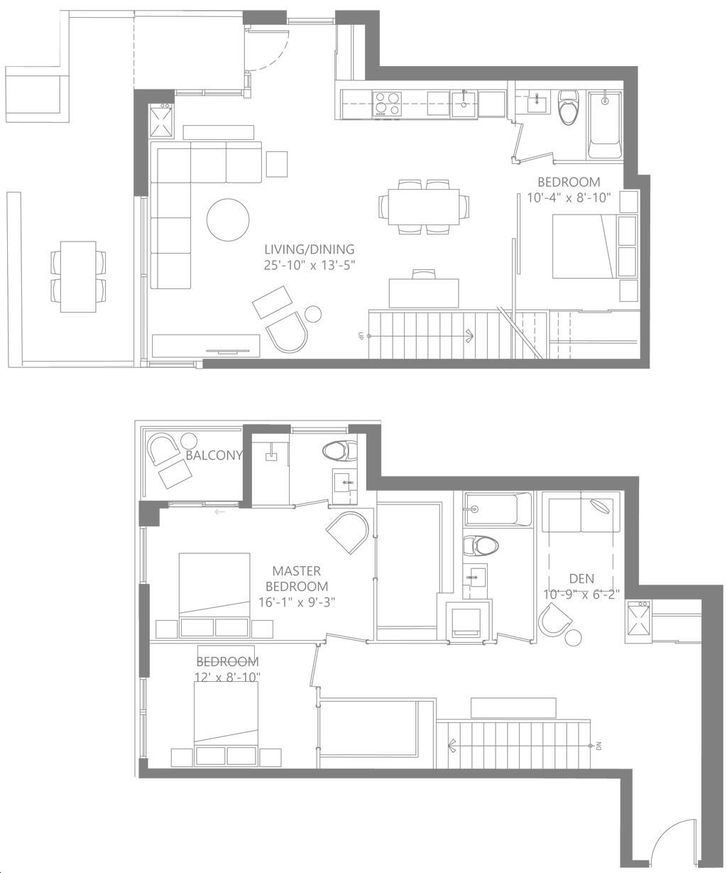 The Cardiff Condos by Sierra |1670 sq.ft Floorplan 3 bed & 3 bath