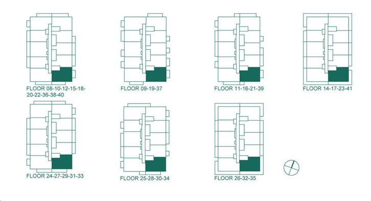 The Charles at Church Condos 2E Key Plan