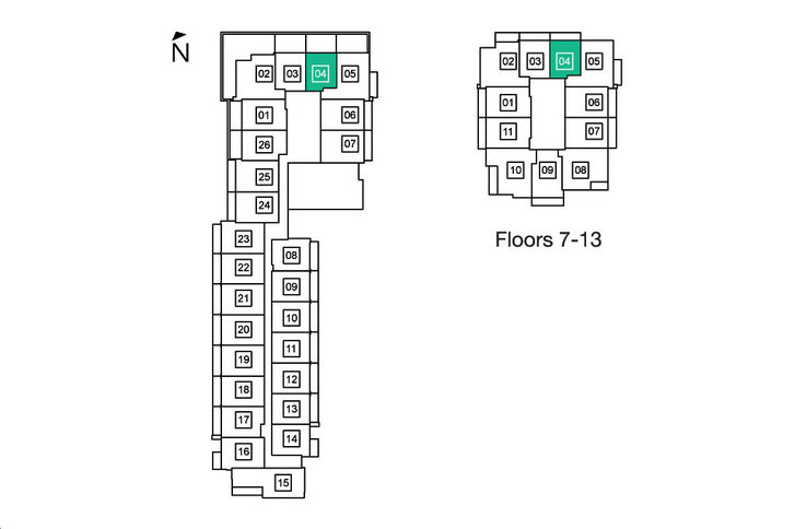 The Colours of Emerald City Palm Key Plan