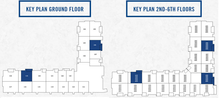 The Condominiums of Cornell Cerulean Key Plan