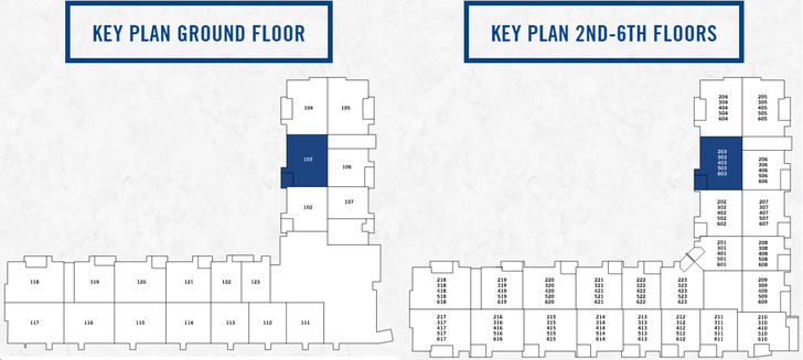 The Condominiums of Cornell Claret Key Plan