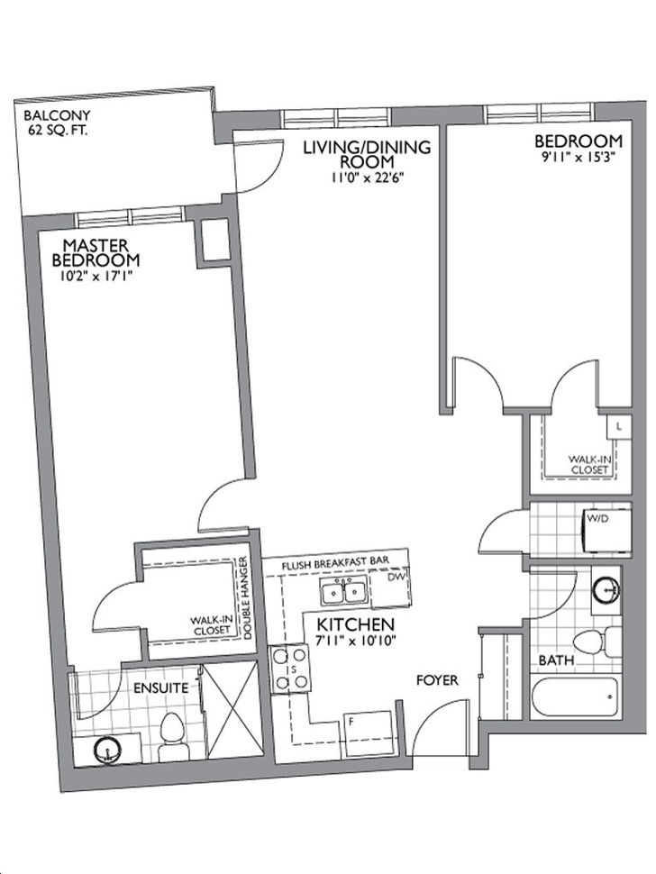 The Cosmopolitan Two Bedroom A