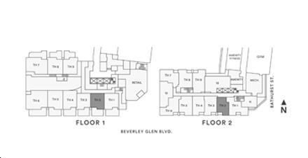 The Daniels Beverley Condos The Cassia TH Key Plan