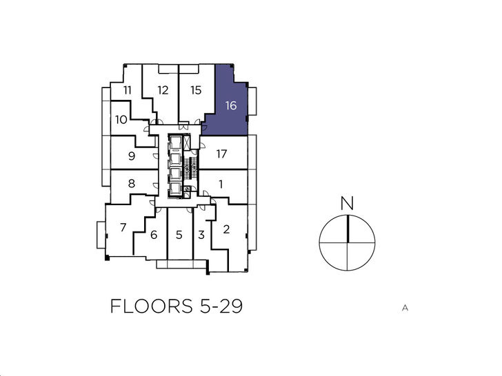 The Diamond Condos Floor 316 Key Plan