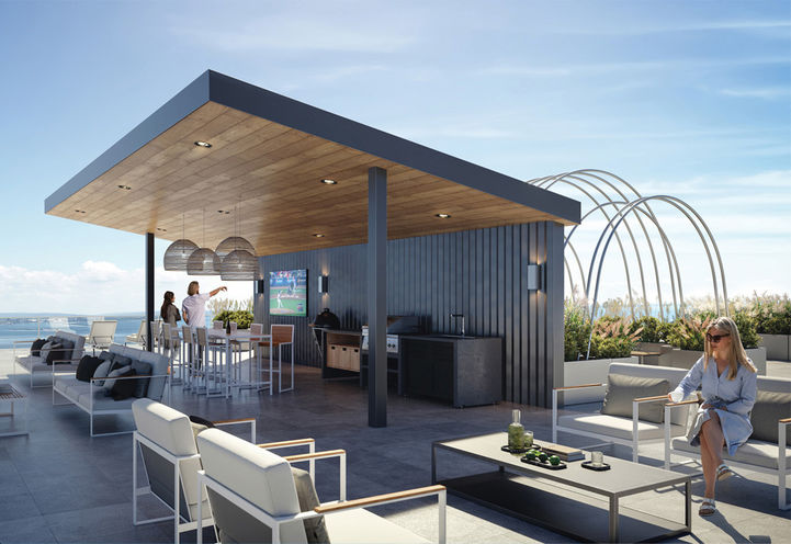 The Discoverie Condos Rooftop Terrace