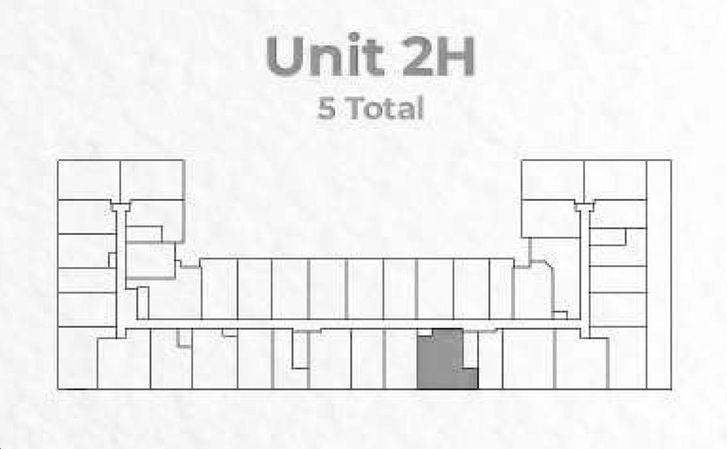 The District on Gardiners Condos Unit 2H Key Plan