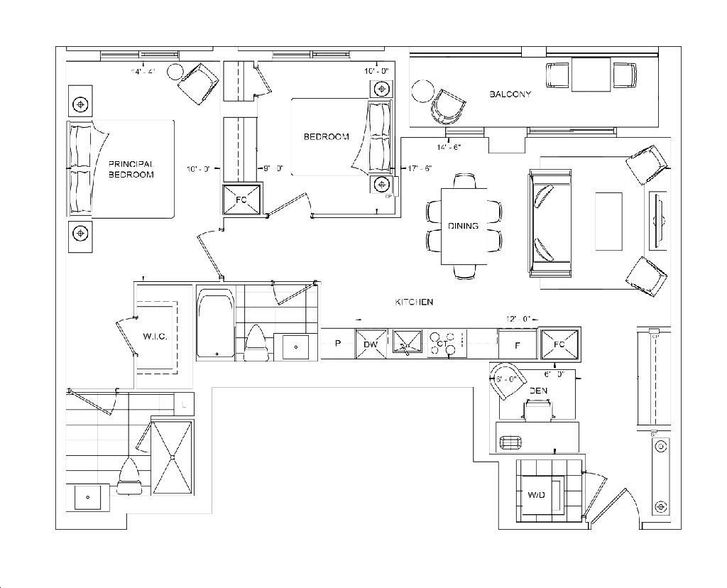 The Dupont Condos by Tridel |2S+D Floorplan 2 bed & 2 bath