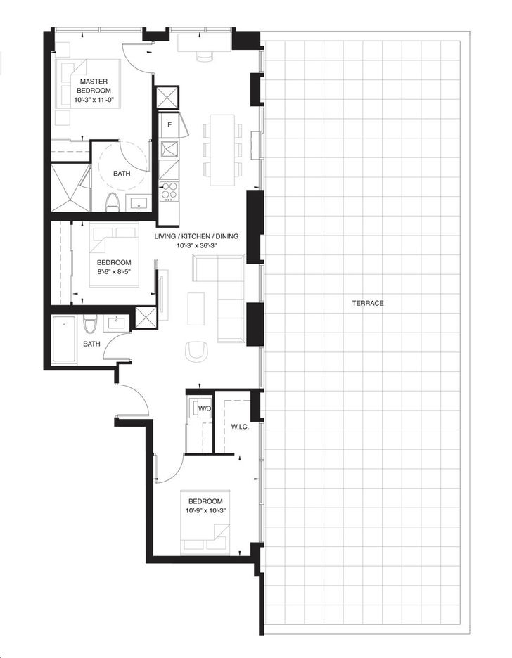 The Forest Hill Condos 3-G * Terrace Unit