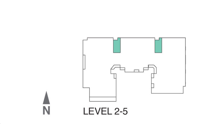 The Forest Hill Condos Unit 1S-B Key Plan