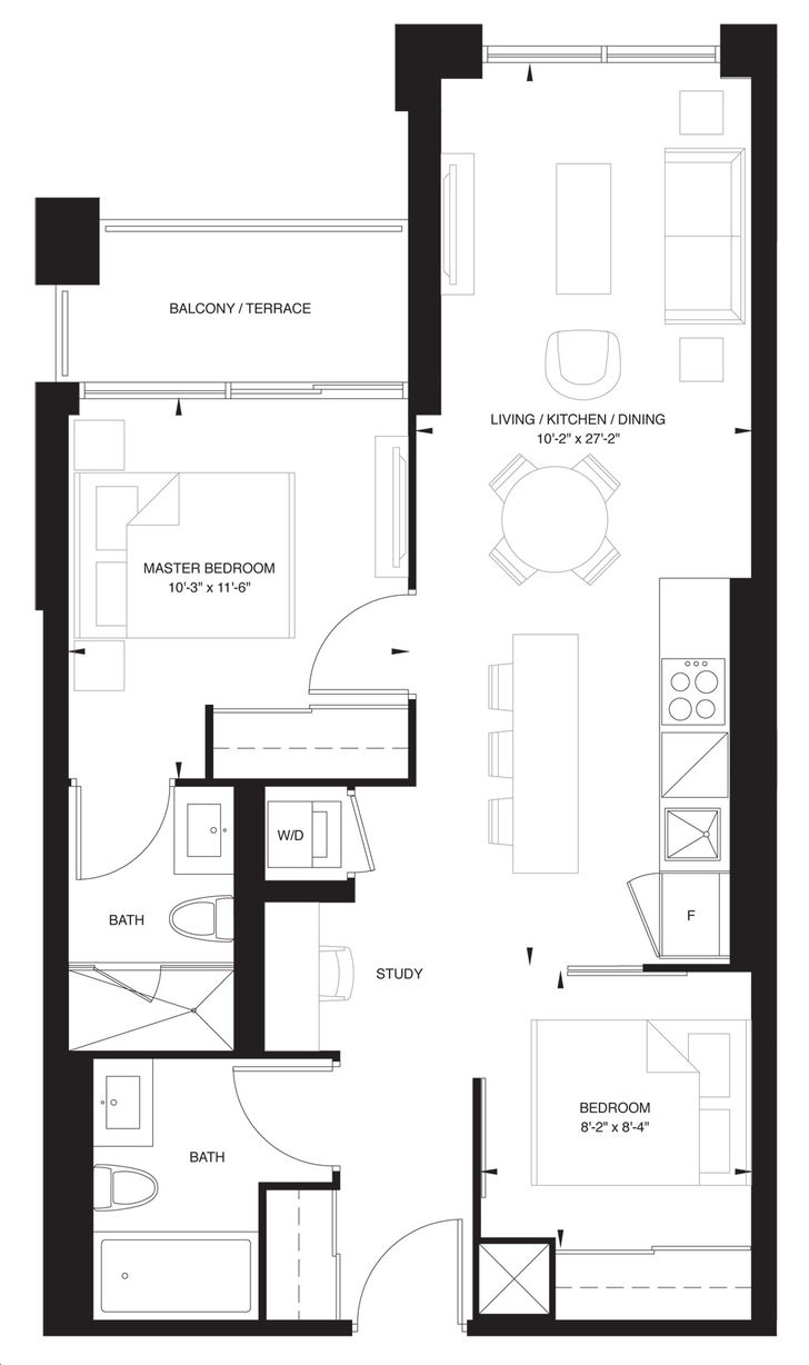 The Forest Hill Condos by CentreCourt Unit 2A Floorplan