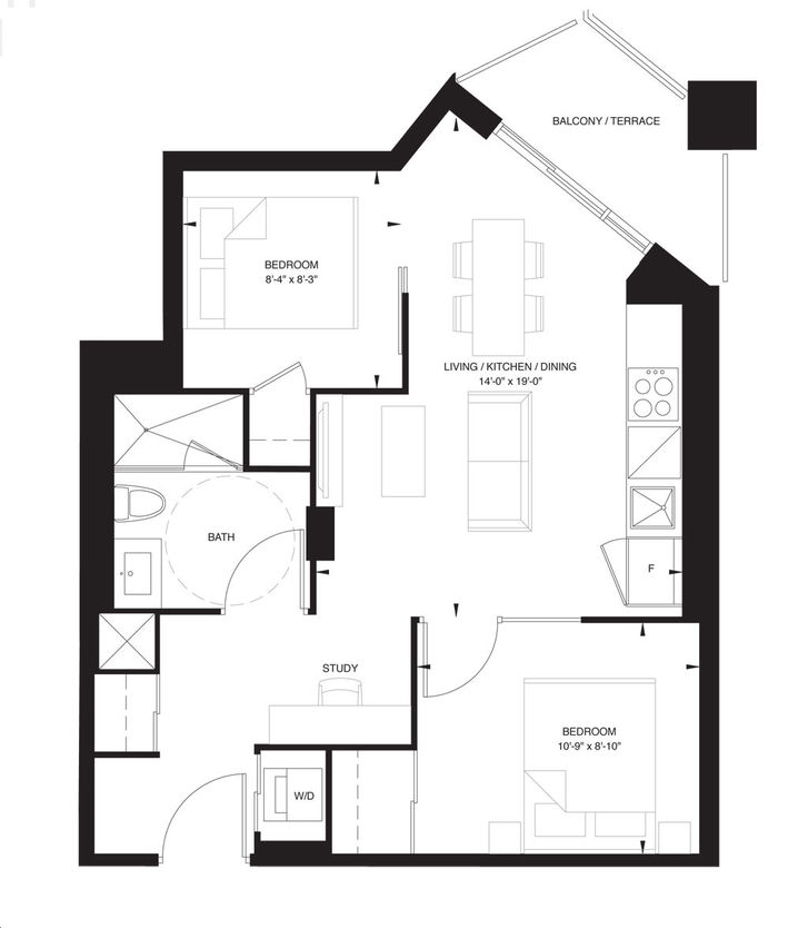 The Forest Hill Condos by CentreCourt Unit 2G Floorplan