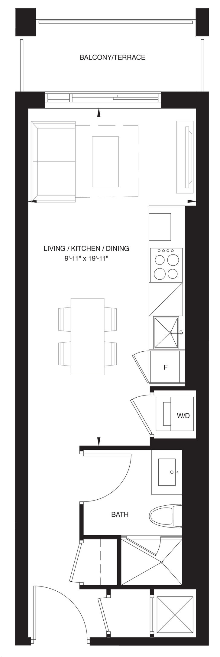 The Forest Hill Condos by CentreCourt Unit SA Floorplan