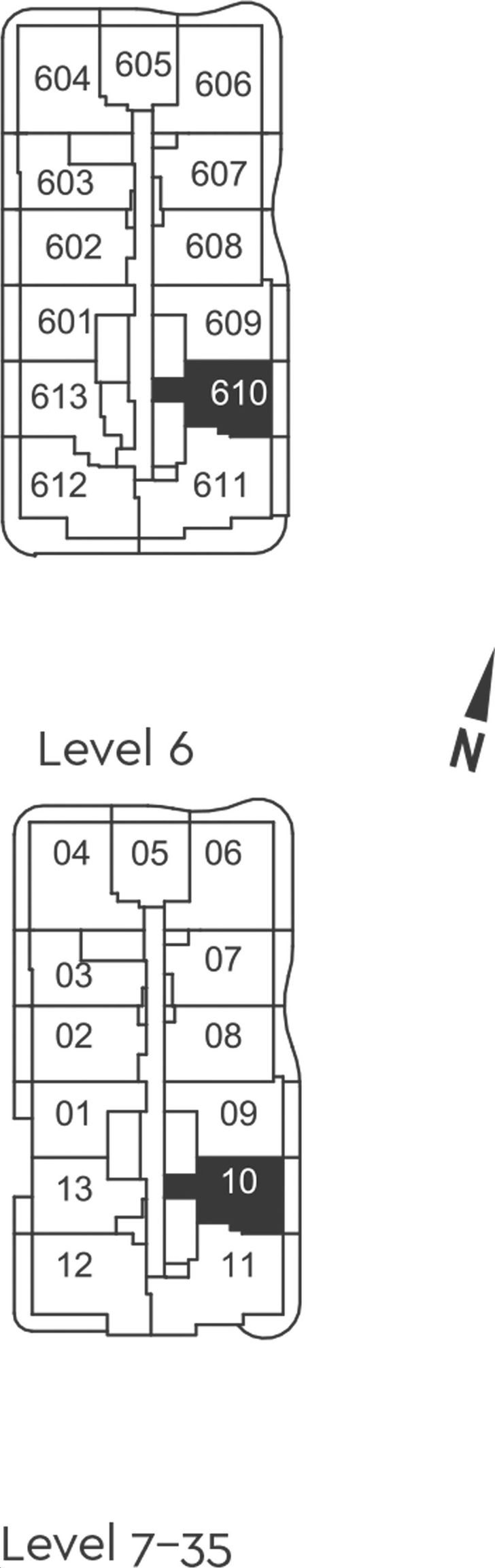 The Grand at Universal City Condos Suite 1D Key Plan