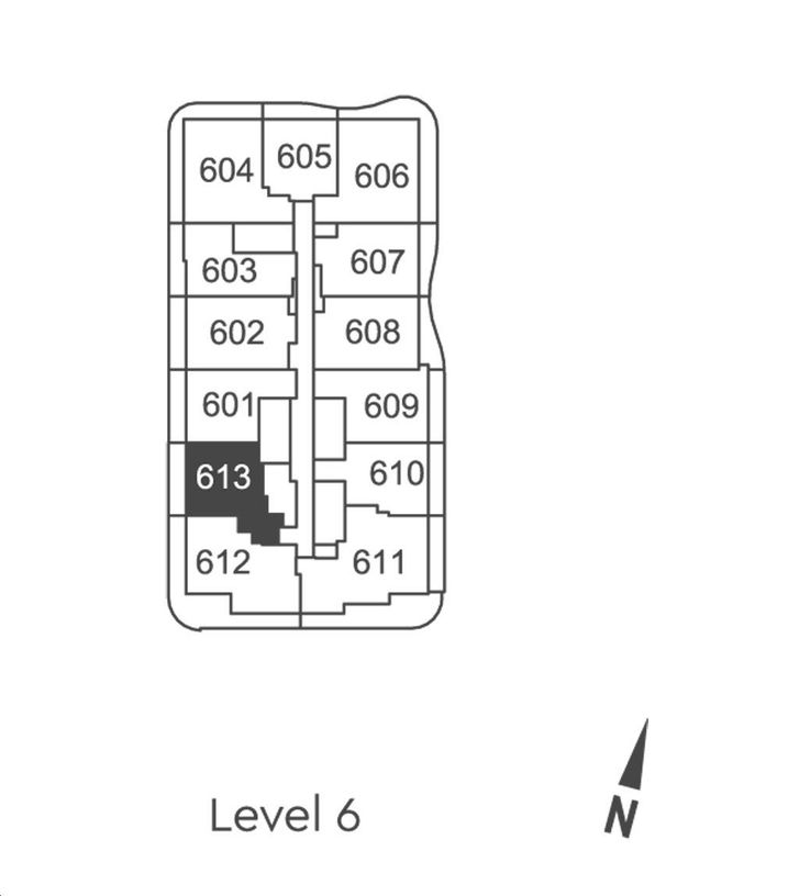 The Grand at Universal City Condos Suite 1E Key Plan