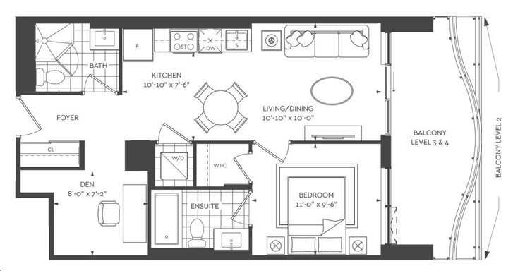 The Grand at Universal City Condos Suite 1H+D