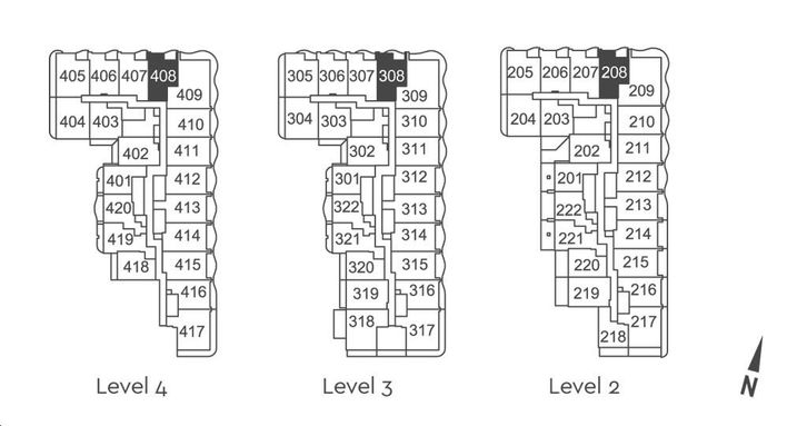 The Grand at Universal City Condos Suite 1R+D Key Plan