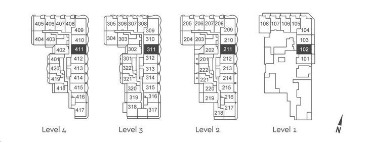 The Grand at Universal City Condos Suite 1Z+D (B/F) Key Plan