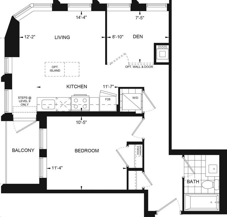 The Greenwich Condos by Branthaven |Sloan Floorplan 1 bed & 1 bath