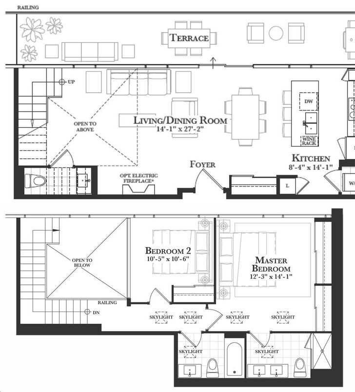 The Harbour Club Condos by Valour-Capital |Residence 12 Loft Floorplan ...