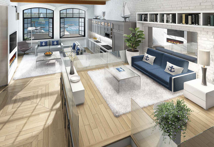 The Harbour Club Condos Loft Suite Interiors