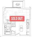 The High Park Condos by Northdrive Unit 407-507-607 Floorplan 2 bed & 2  bath