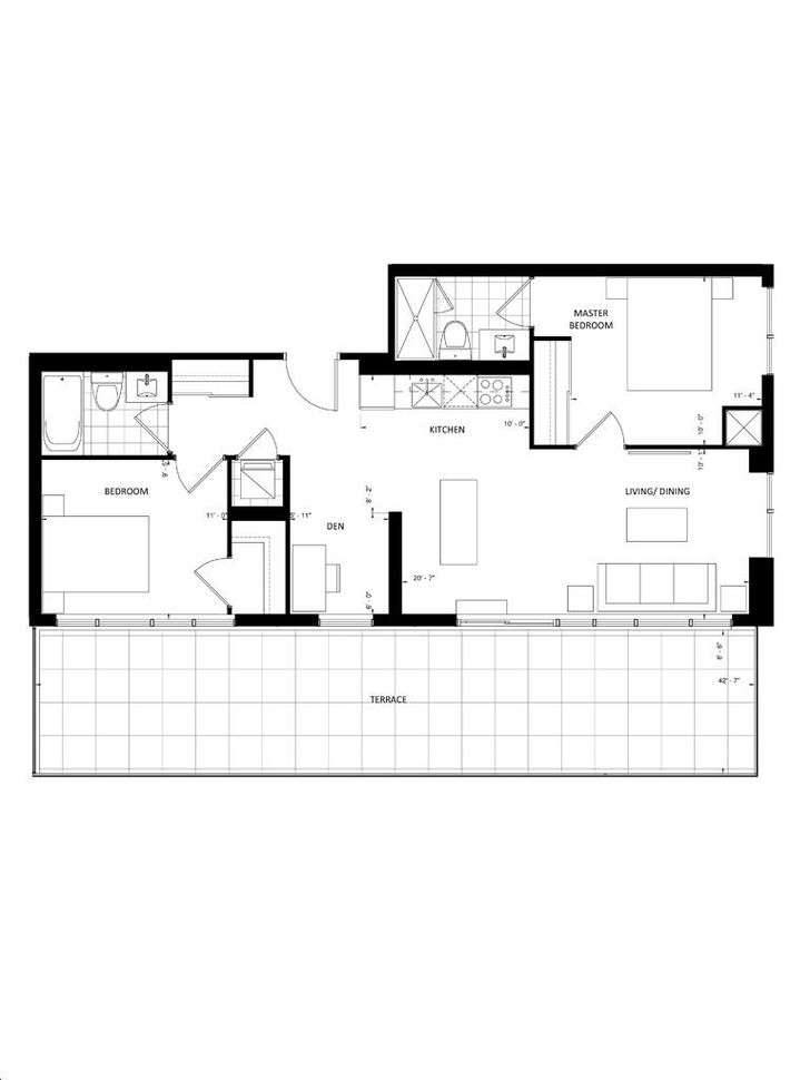The Lanes at O’Connor by Edzar-Group |2C+D Floorplan 2 bed & 2 bath